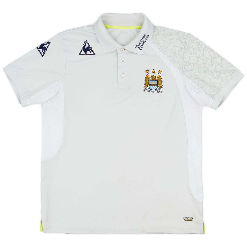 2007-08 Manchester City Le Coq Sportif Polo Shirt - 8/10 - (XL)