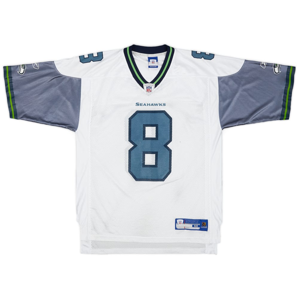 2005-06 Seattle Seahawks Hasselbeck #8 Reebok On Field Away Jersey - 8/10 - (M)