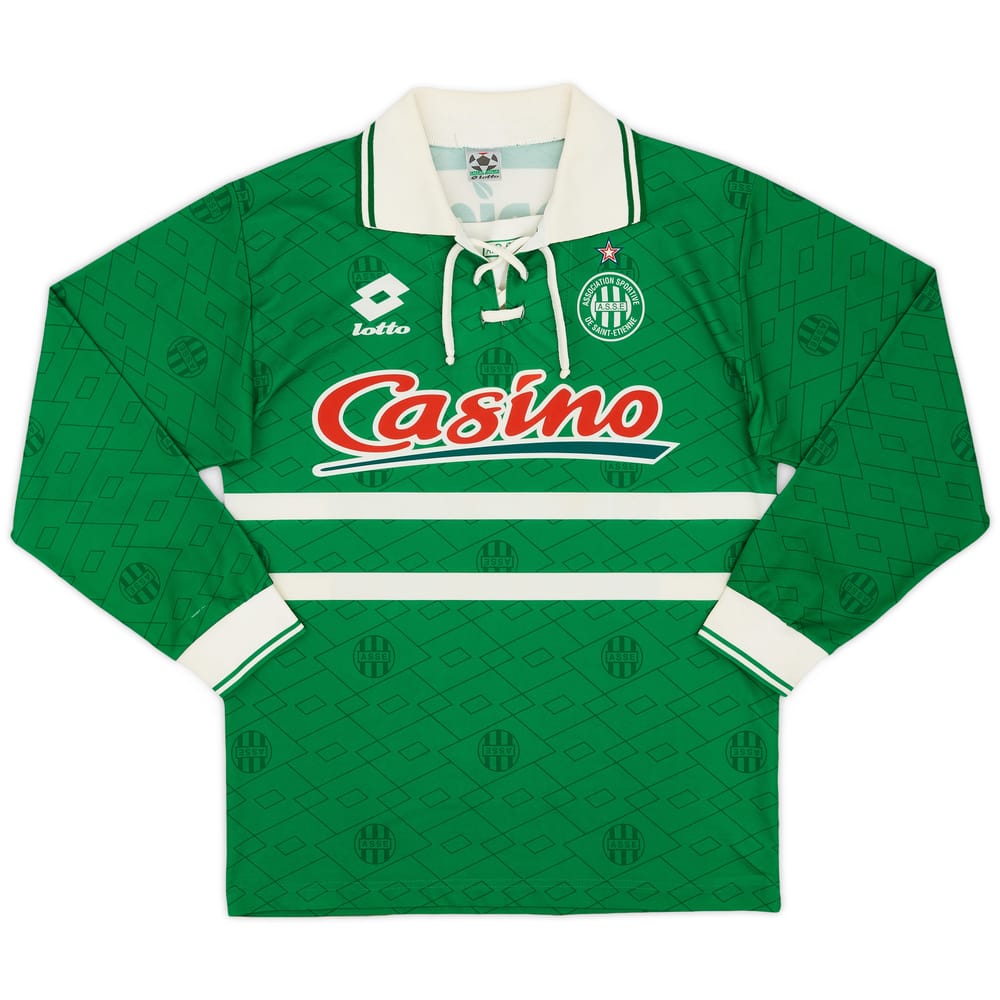 1995-97 Saint Etienne Home L/S Shirt - 7/10 - (M)