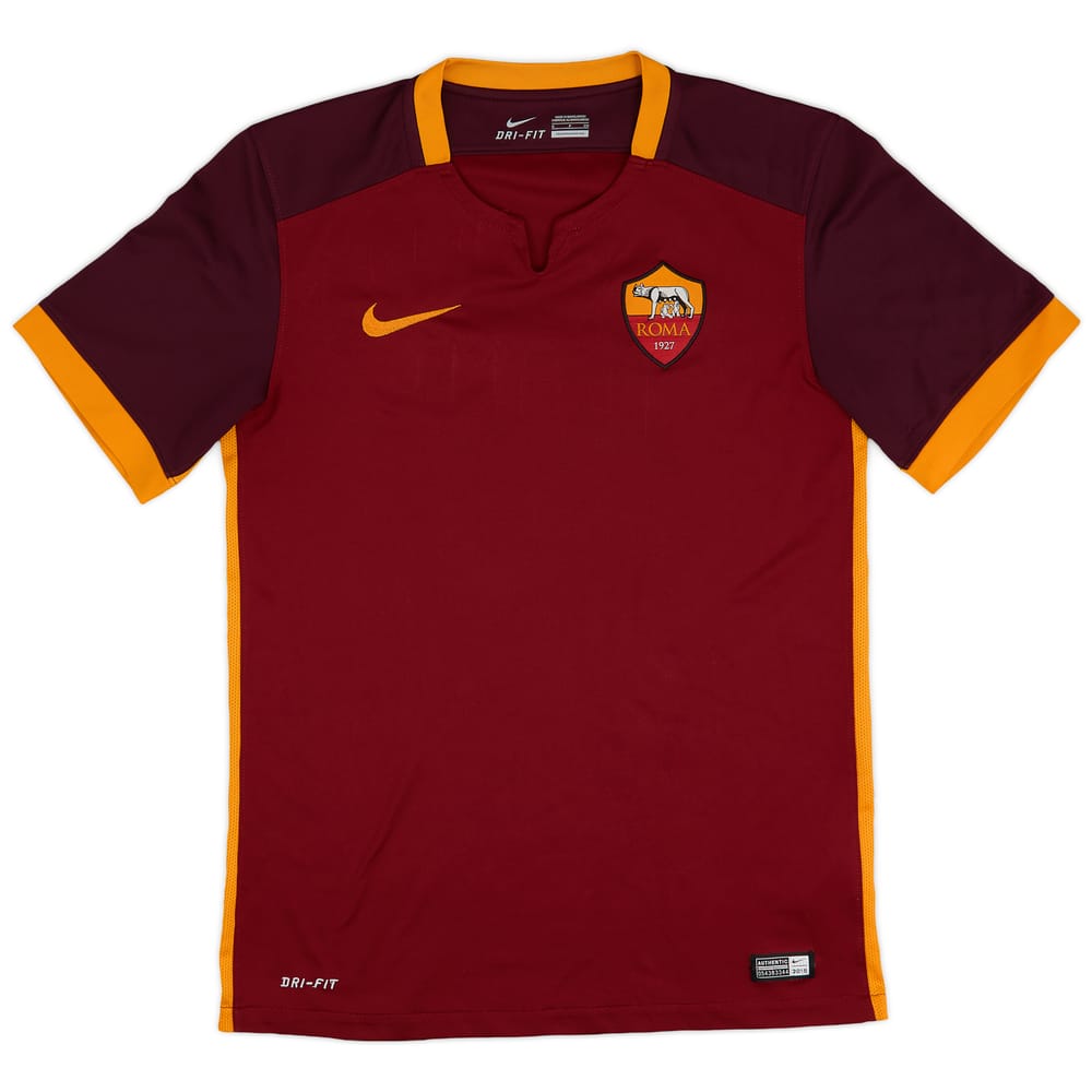 2015-16 Roma Home Shirt - 6/10 - (S)