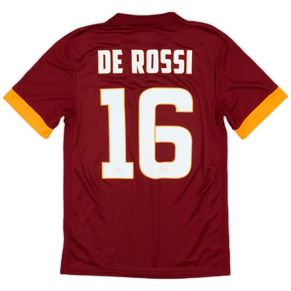 2014-15 Roma Home Shirt De Rossi #16 - 9/10 - (S)