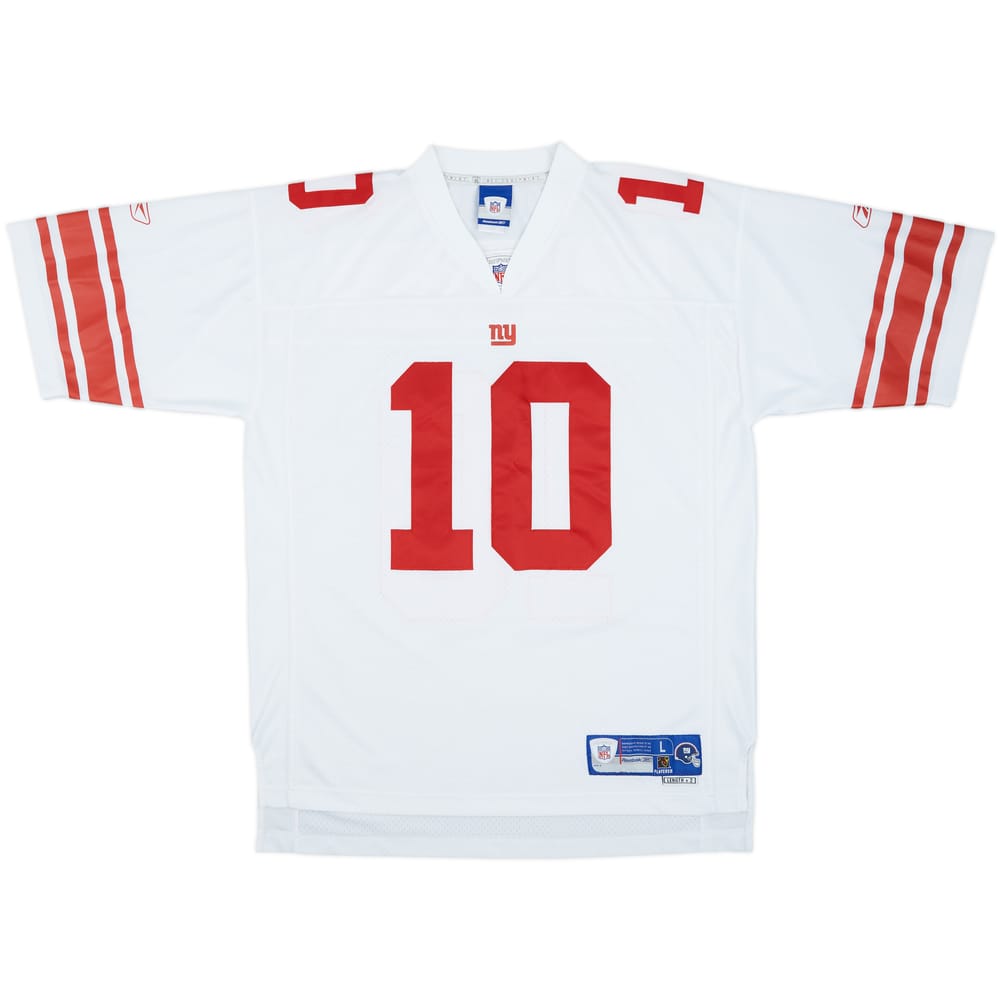 2005-06 New York Giants Manning #10 Reebok Premier Away Jersey - 7/10 - (L)