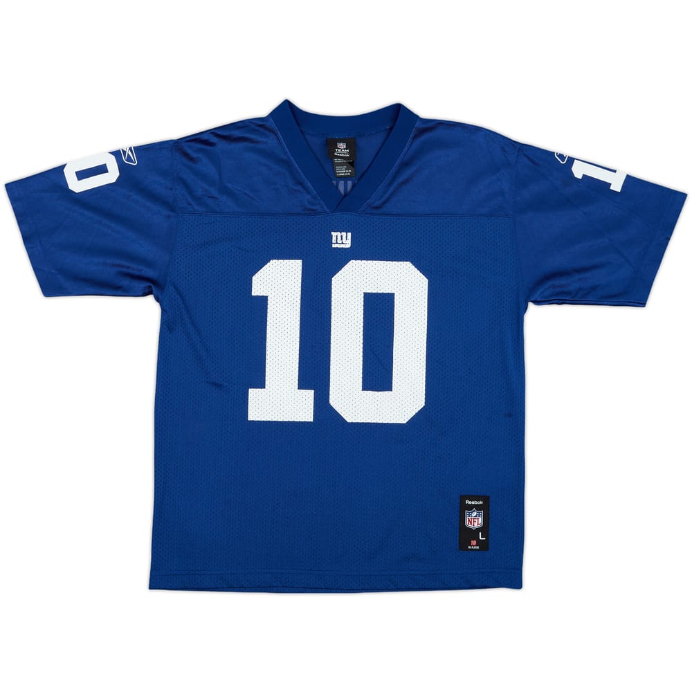 2008-11 New York Giants Manning #10 Reebok Replica Home Jersey - 9/10 - (L.Boys)