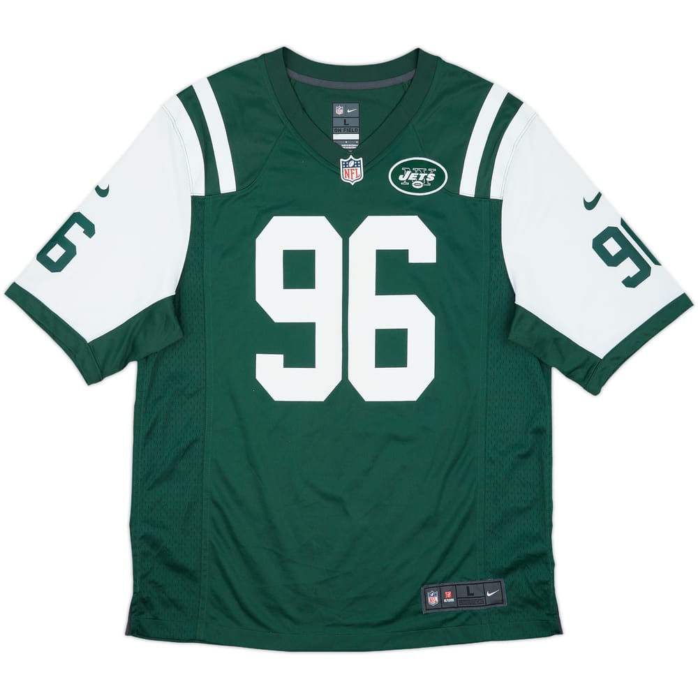 2012-17 New York Jets Wilkerson #96 Nike Game Home Jersey - 6/10 - (L)