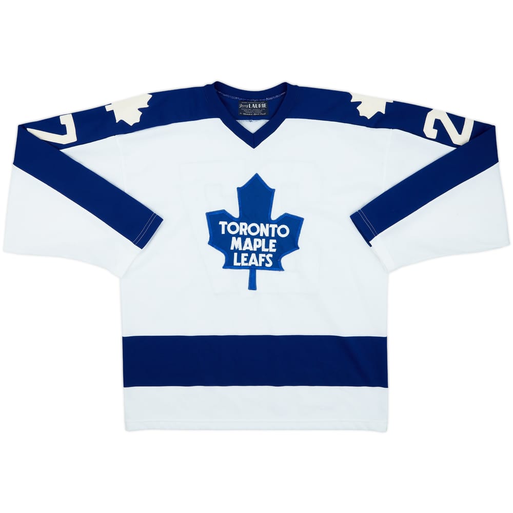 1972-73 Toronto Maple Leafs Sittler #27 Maska Sport Knit Home Jersey - 8/10 - (L)