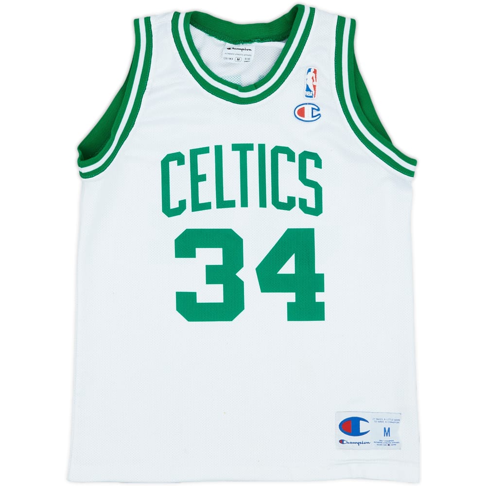 1998-06 Boston Celtics Pierce #34 Champion Home Jersey - 6/10 - (M.Boys)