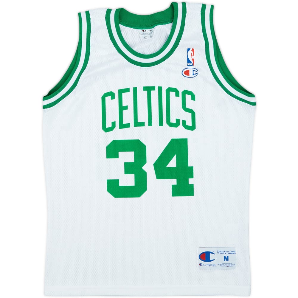 1998-06 Boston Celtics Pierce #34 Champion Home Jersey - 8/10 - (M.Boys)