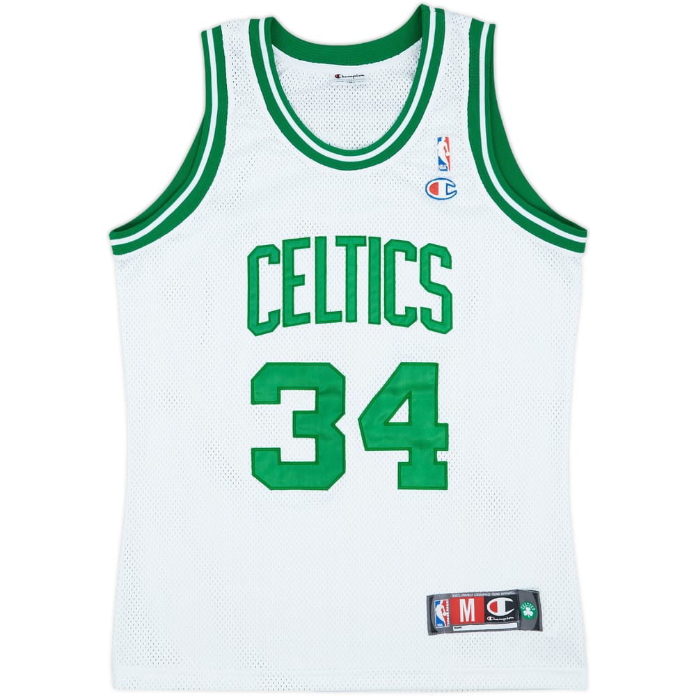 1998-06 Boston Celtics Pierce #34 Champion Authentic Home Jersey - 7/10 - (M)