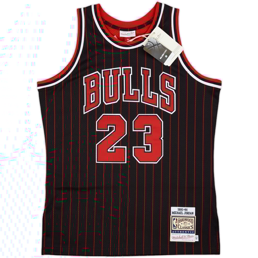 1995-96 Chicago Bulls Jordan #23 Mitchell & Ness Authentic Alternate Jersey (L)