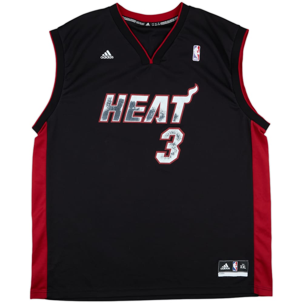 2010-12 Miami Heat Wade #3 adidas Away Jersey - 4/10 - (XXL)