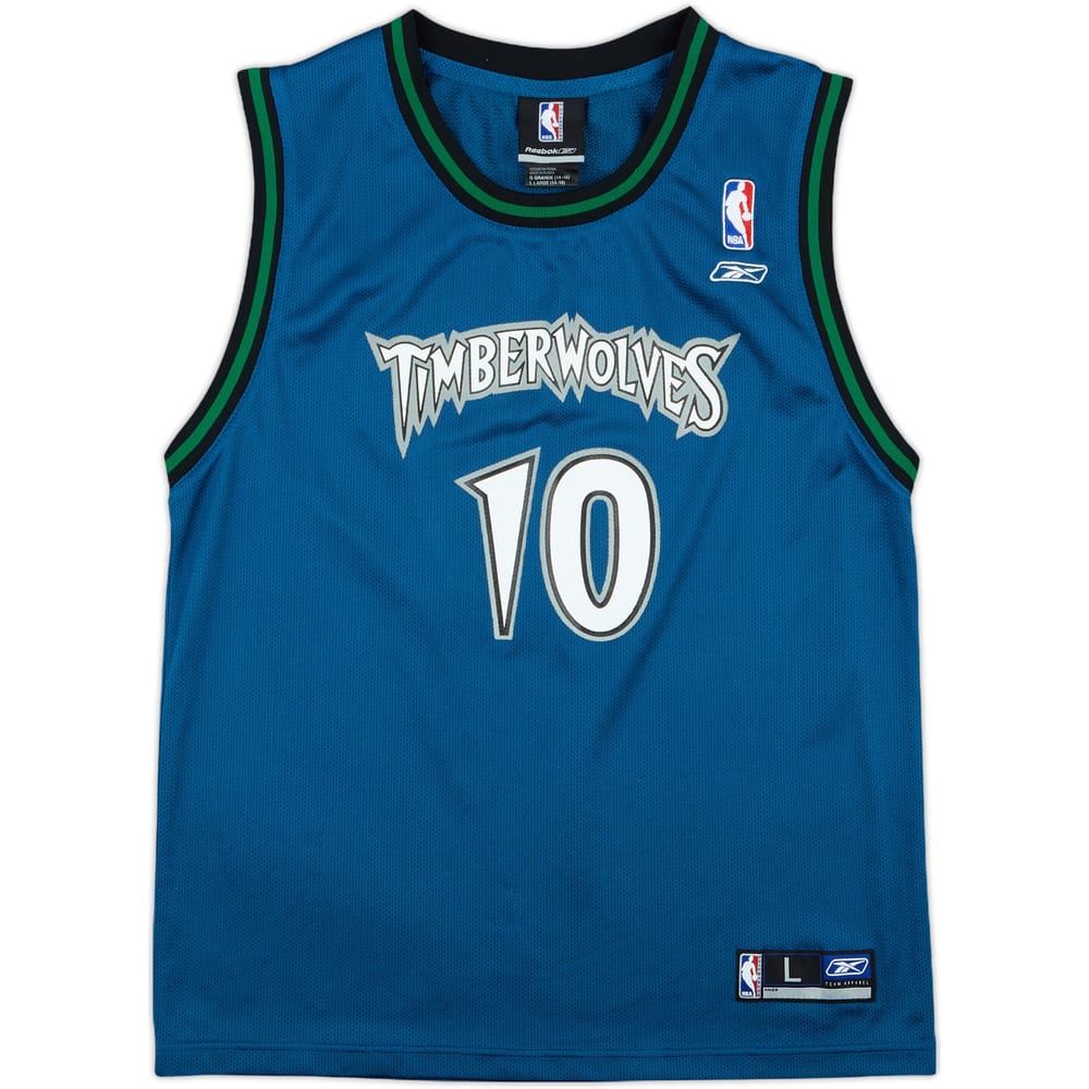 2002-06 Minnesota Timberwolves Szczerbiak #10 Reebok Away Jersey - 5/10 - (L.Boys)