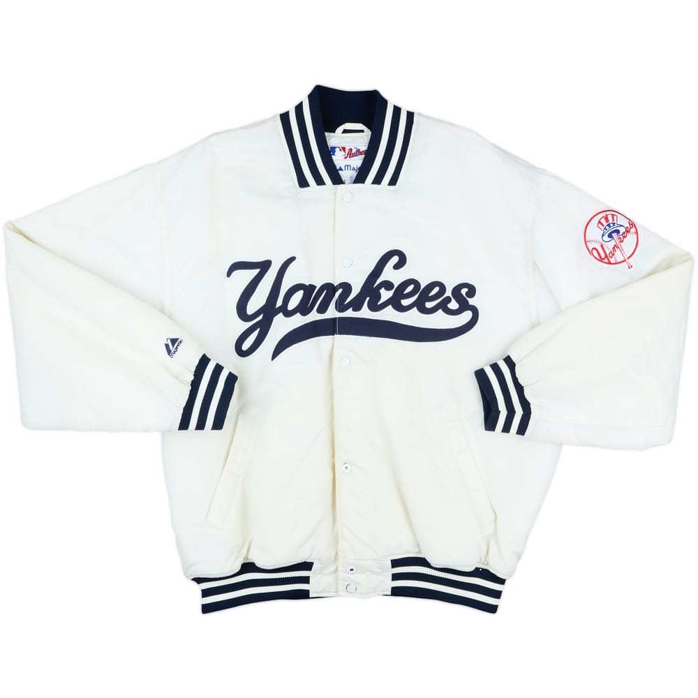 2000s New York Yankees Majestic Satin Varsity Jacket - 5/10 - (XL)