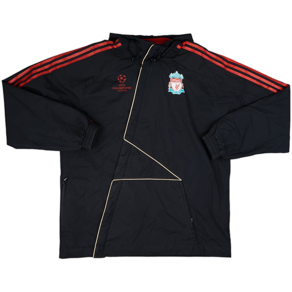 2009-10 Liverpool adidas CL Hooded Track Jacket - 7/10 - (L)