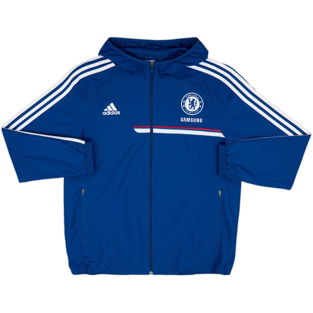 2013-14 Chelsea adidas Hooded Track Jacket - 9/10 - (L/XL)