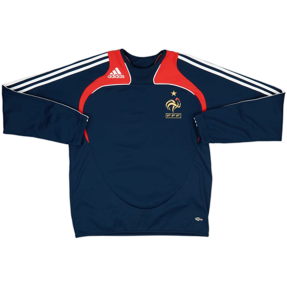 2007-08 France adidas Sweat Top - 9/10 - (S)