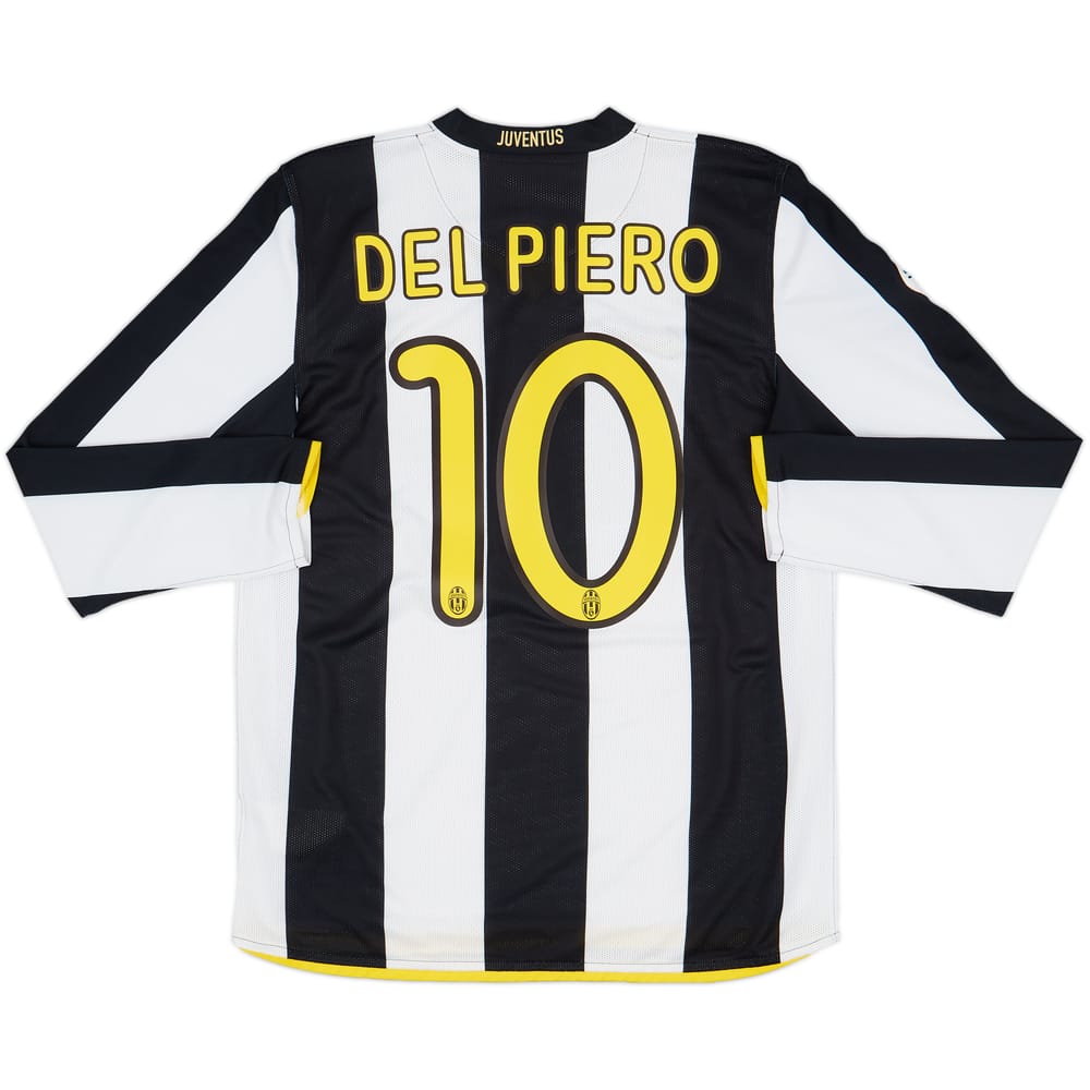 2008-09 Juventus Home L/S Shirt Del Piero #10 - 8/10 - (M)