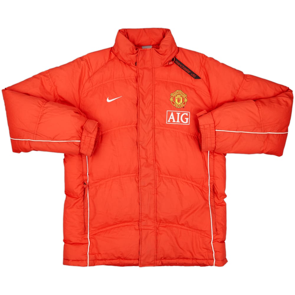 2007-08 Manchester United Nike Padded Bench Coat - 8/10 - (S)