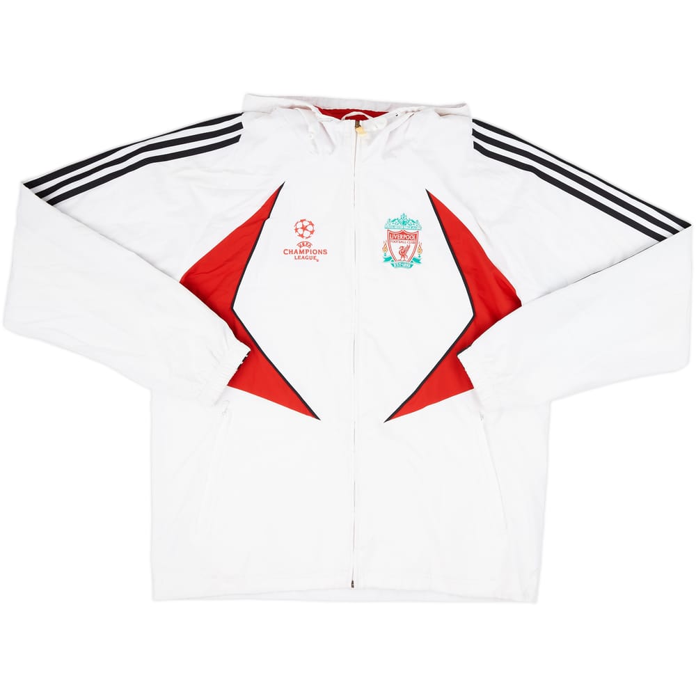 2007-08 Liverpool adidas CL Hooded Rain Jacket - 8/10 - (L)