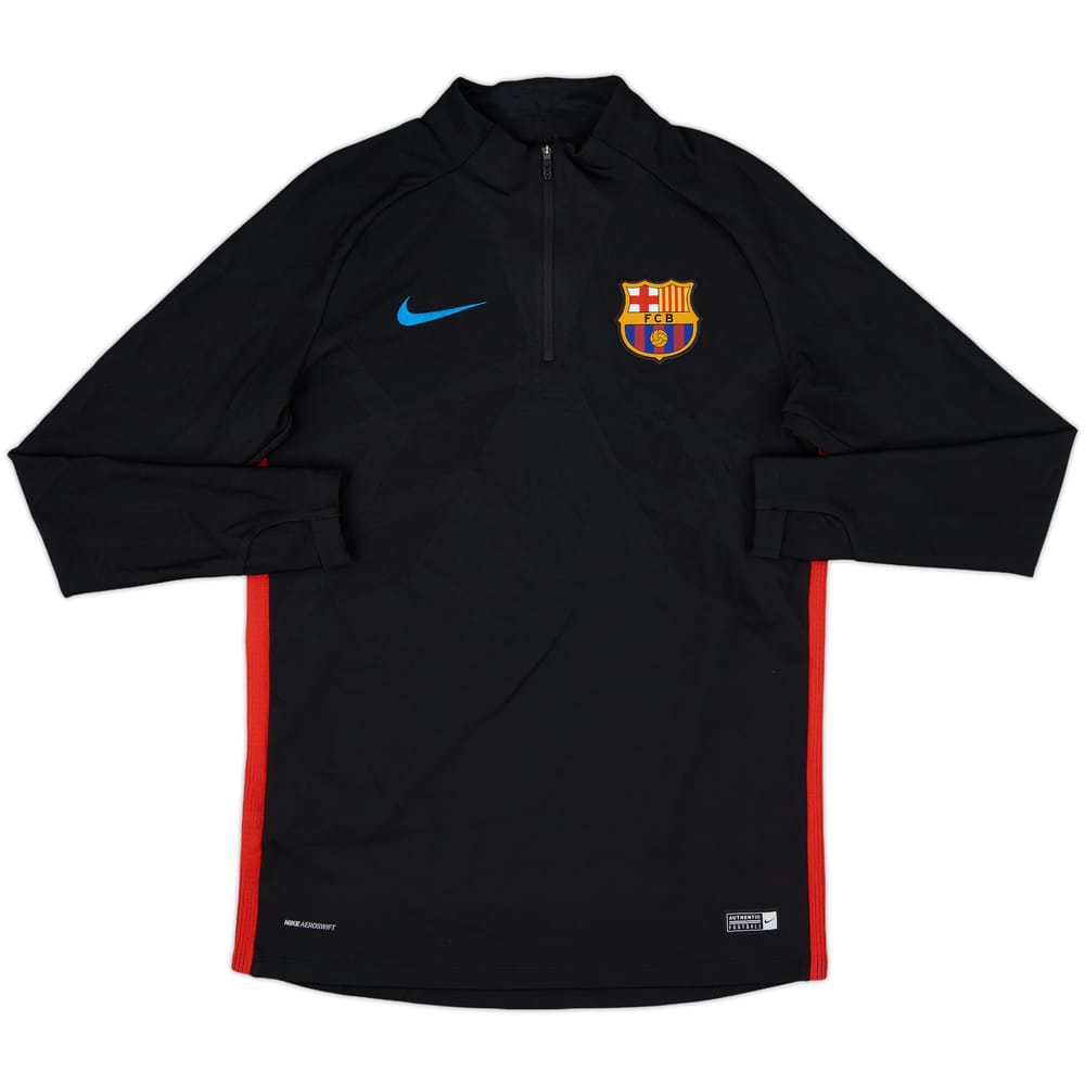 2017-18 Barcelona Nike Vaporknit 1/4 Zip Drill Top - 8/10 - (M)