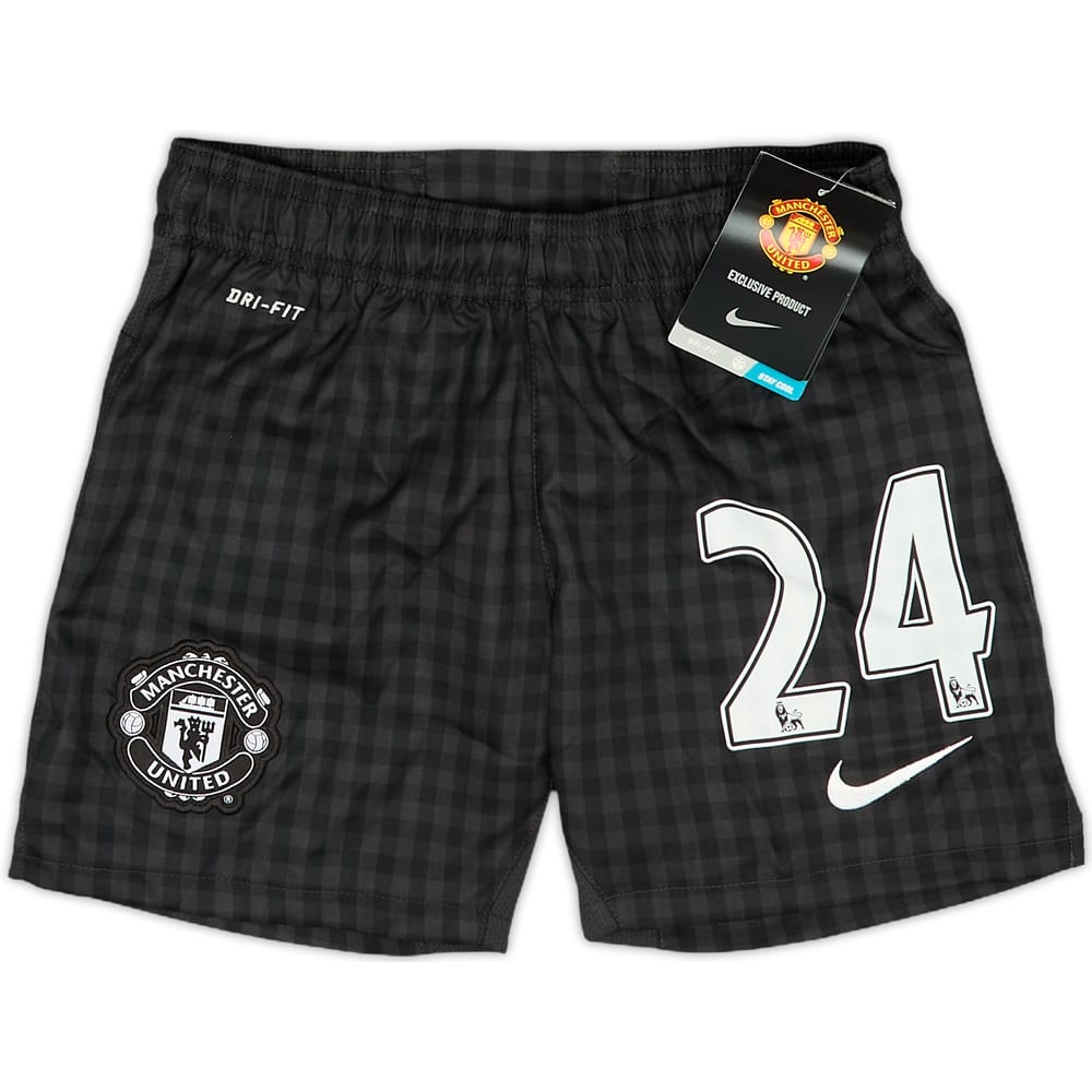 2012-13 Manchester United Away Shorts #24 (Fletcher) (S.Boys)