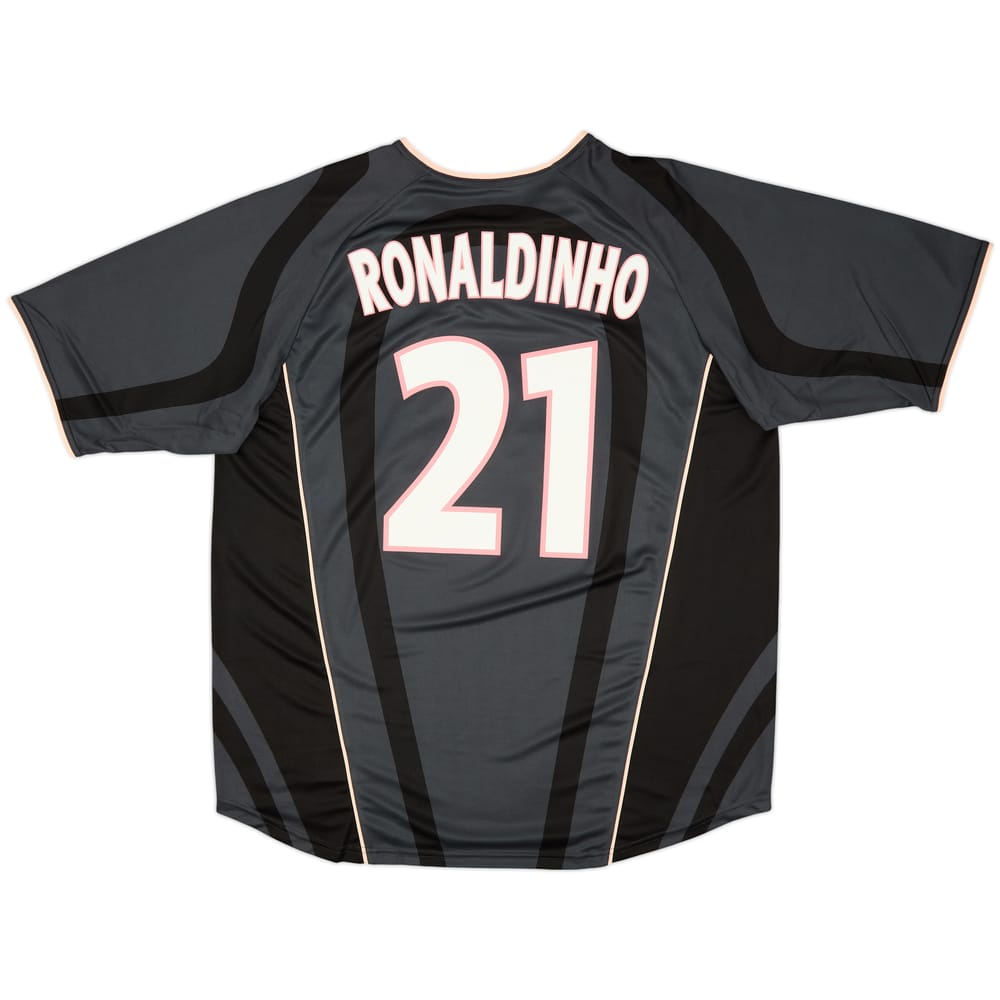 2001-02 Paris Saint-Germain Player Issue Third Shirt Ronaldinho #21 (XL)