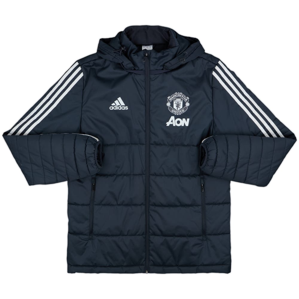 2017-18 Manchester United adidas Padded Bench Coat - 7/10 - (M)