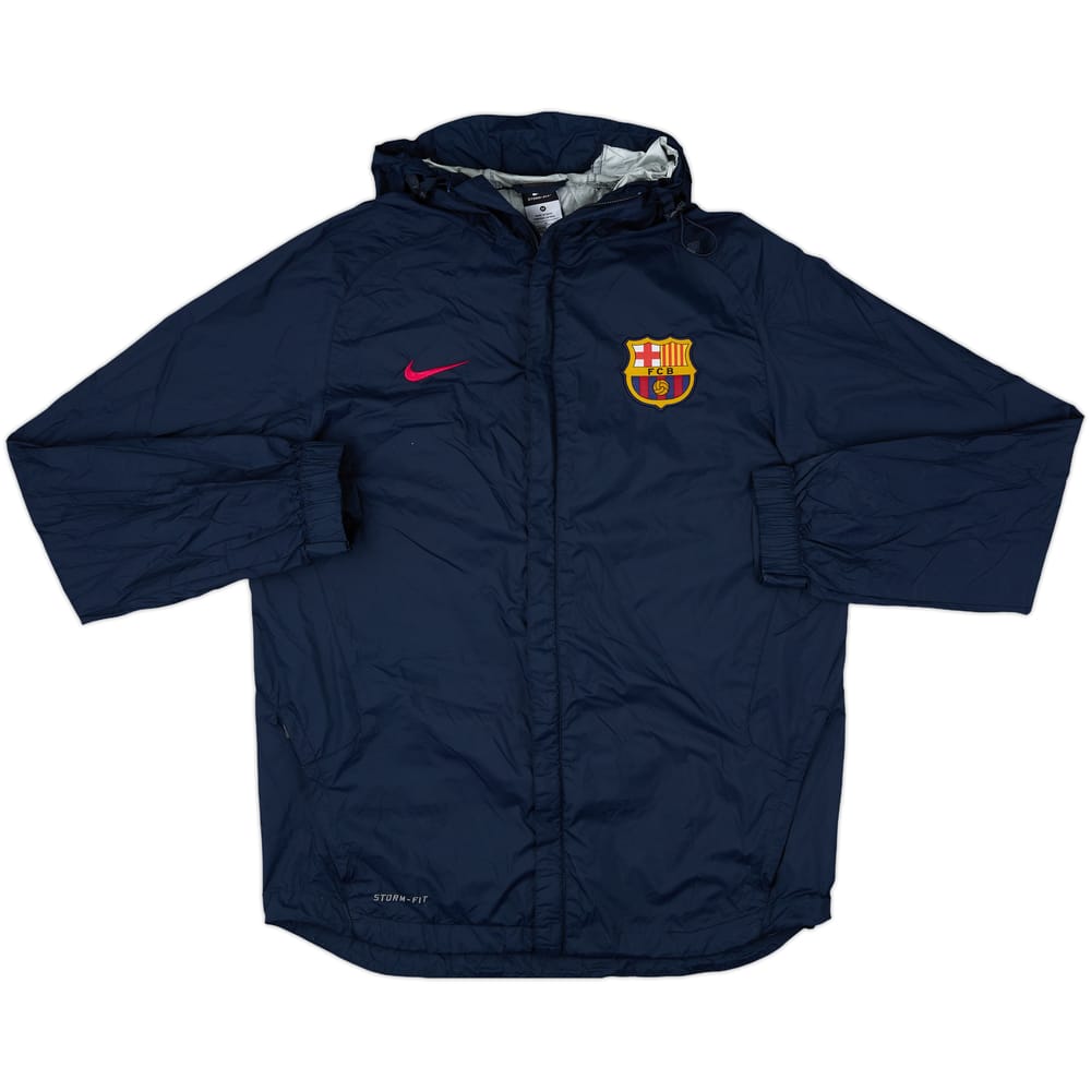 2010-11 Barcelona Nike Hooded Rain Jacket - 8/10 - (M)