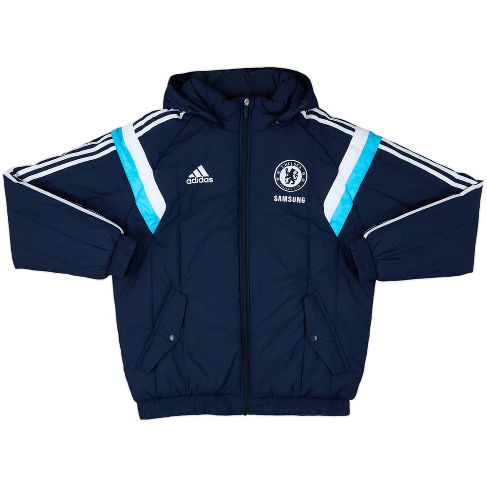 2014-15 Chelsea adidas Padded Bench Coat - 8/10 - (M)