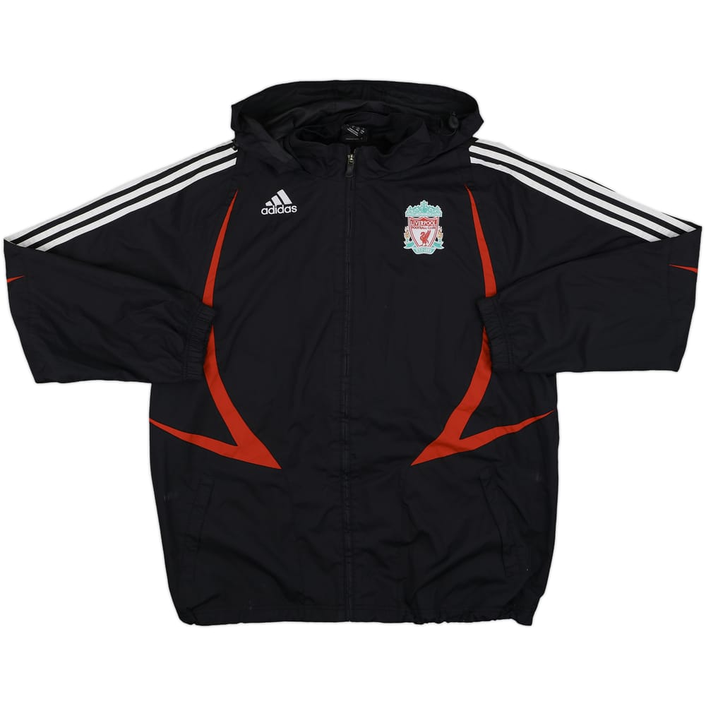 2007-08 Liverpool adidas Hooded Track Jacket - 8/10 - (L/XL)