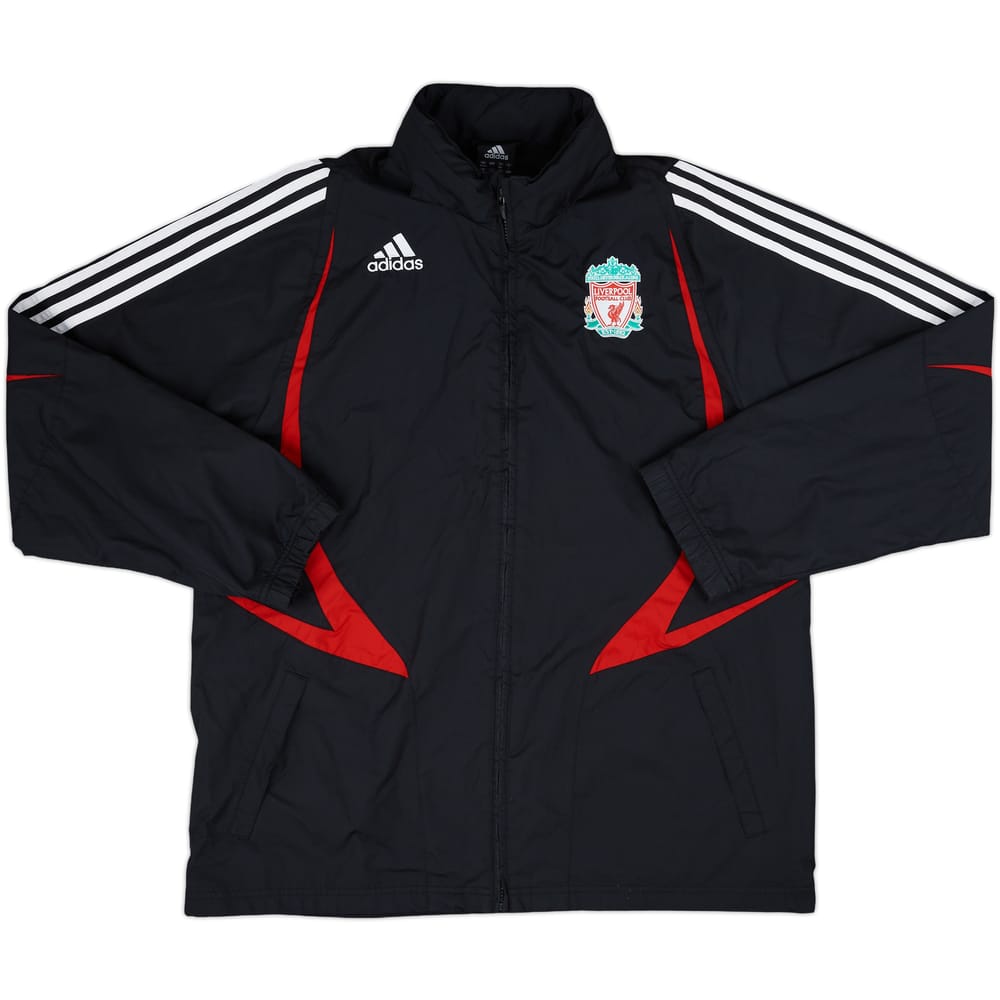 2007-08 Liverpool adidas Hooded Rain Jacket - 7/10 - (L)