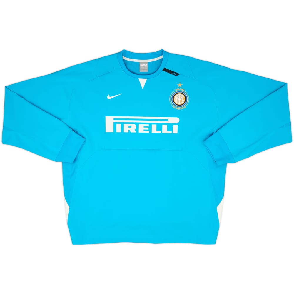 2007-08 Inter Milan Nike Sweat Top - 7/10 - (XXL)