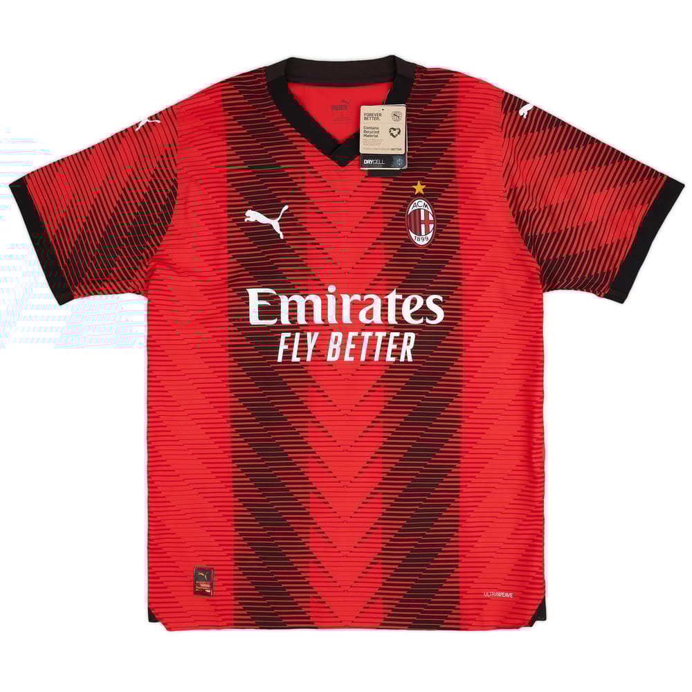 2023-24 AC Milan Authentic Home Shirt