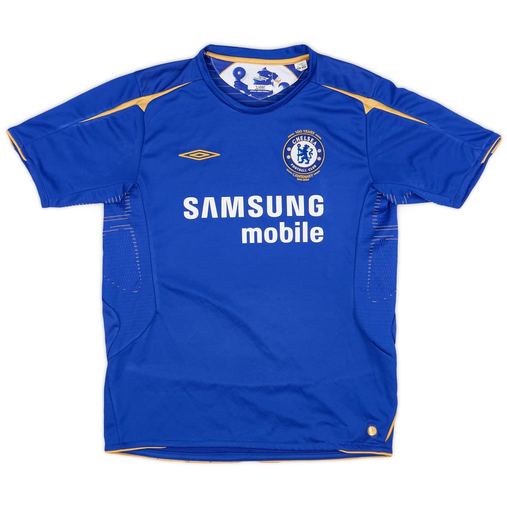 2005-06 Chelsea Centenary Home Shirt - 9/10 - (L.Boys)