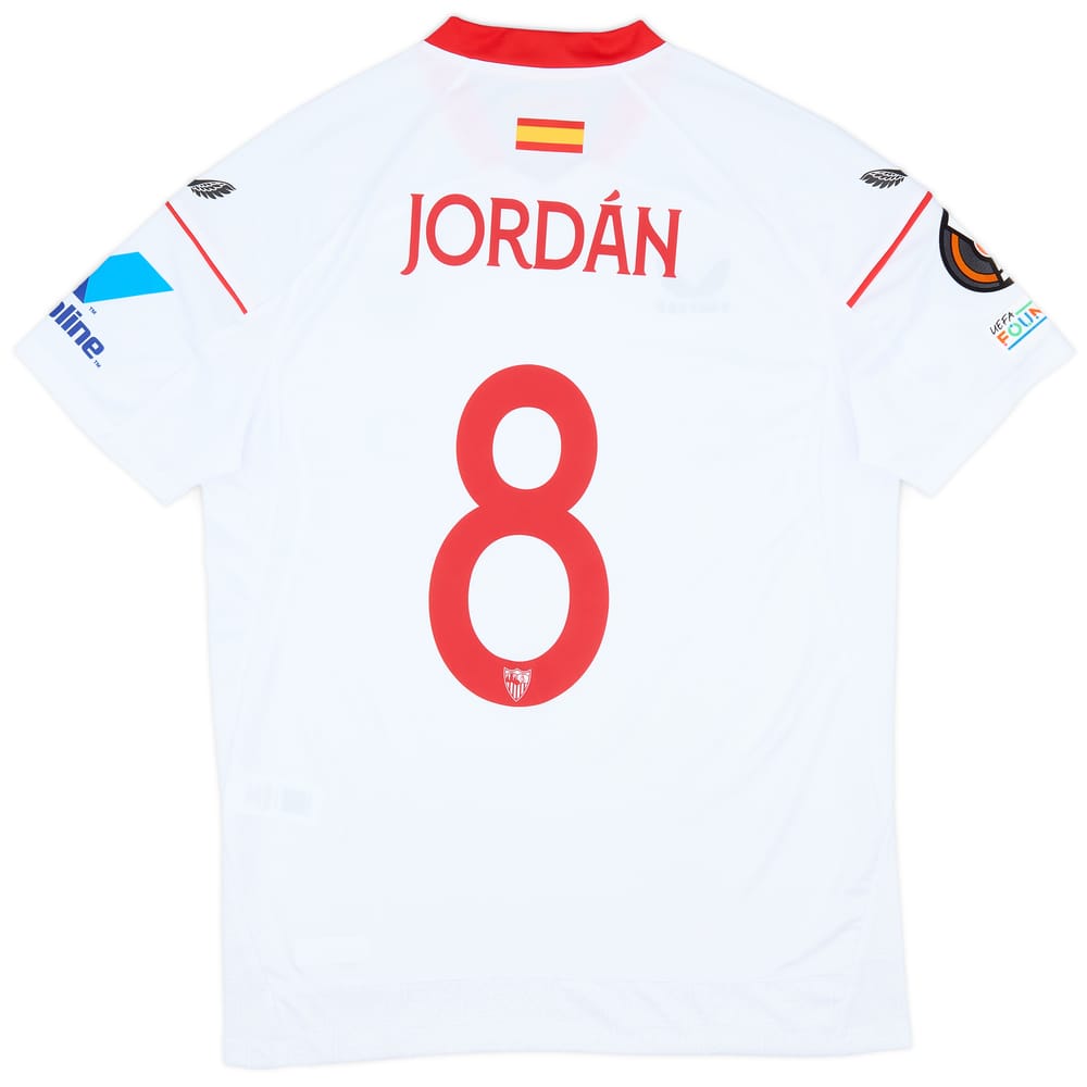 2022-23 Sevilla Match Issue Europa Issue Home Shirt Jordan #8