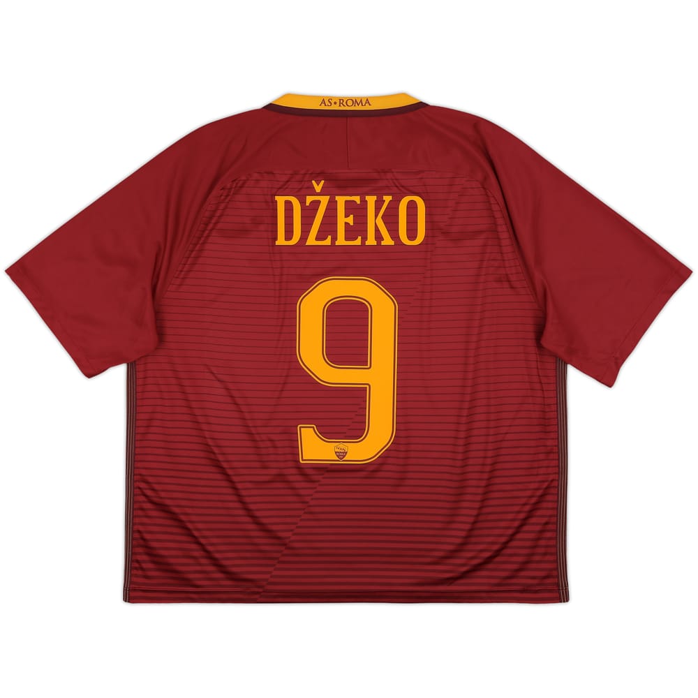 2016-17 Roma Home Shirt Dzeko #9 - 5/10 - (XL)