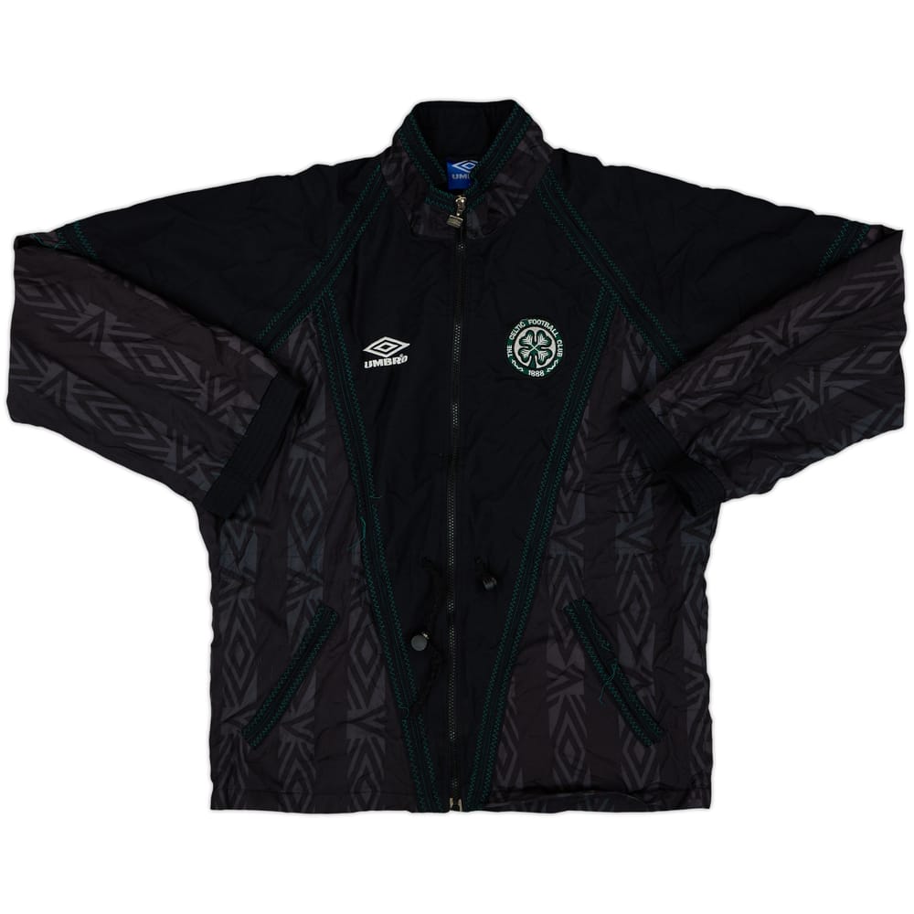 1991-93 Celtic Umbro Track Jacket - 8/10 - (M)