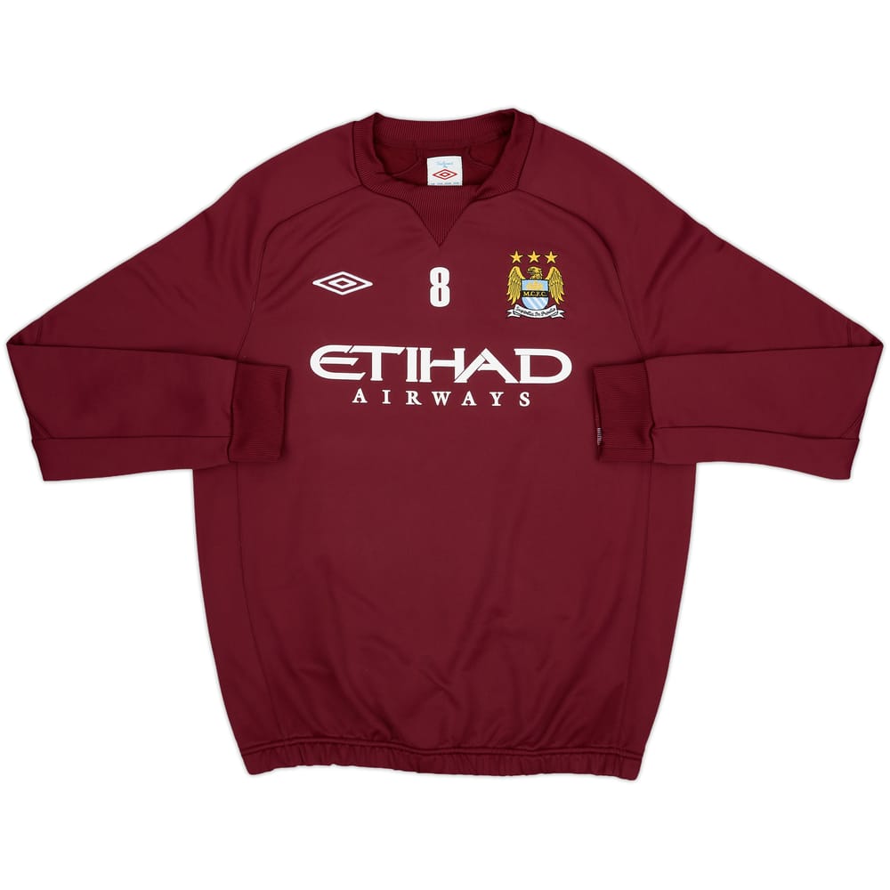 2012-13 Manchester City Umbro Player Issue Drill Top #8 (Nasri) - 8/10 - (L)