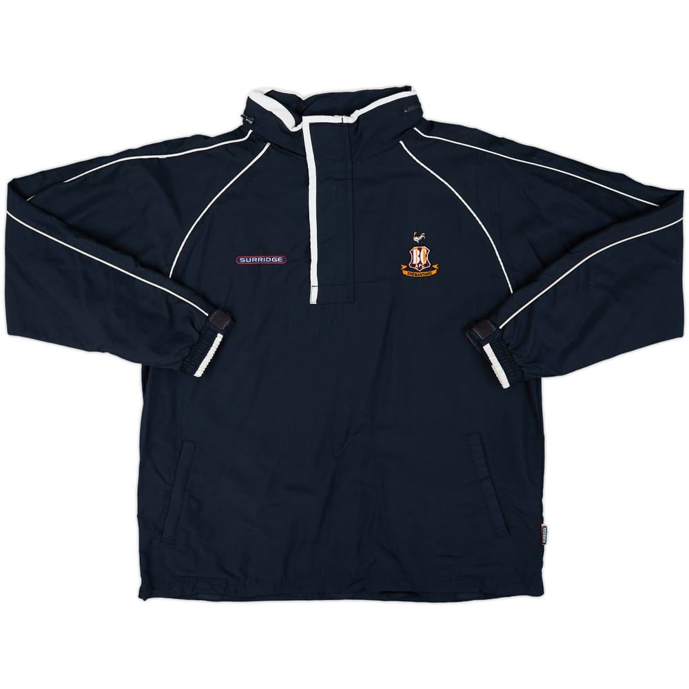 2005-06 Bradford City Surridge 1/4 Zip Rain Jacket - 8/10 - (L)
