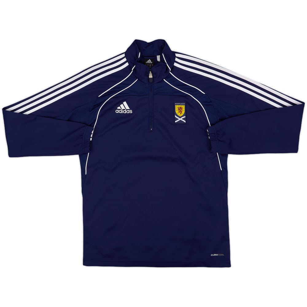 2010-11 Scotland adidas 1/4 Zip Drill Top - 8/10 - (M)