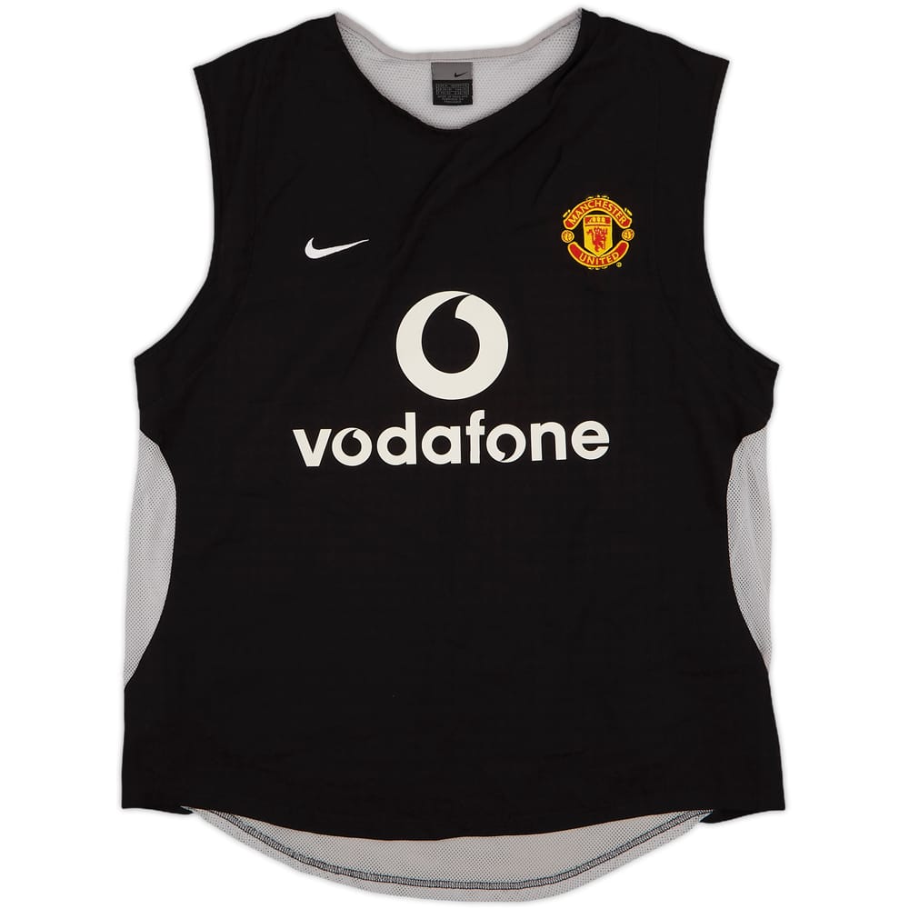 2003-04 Manchester United Nike Player Issue Training Vest - 8/10 - (M)