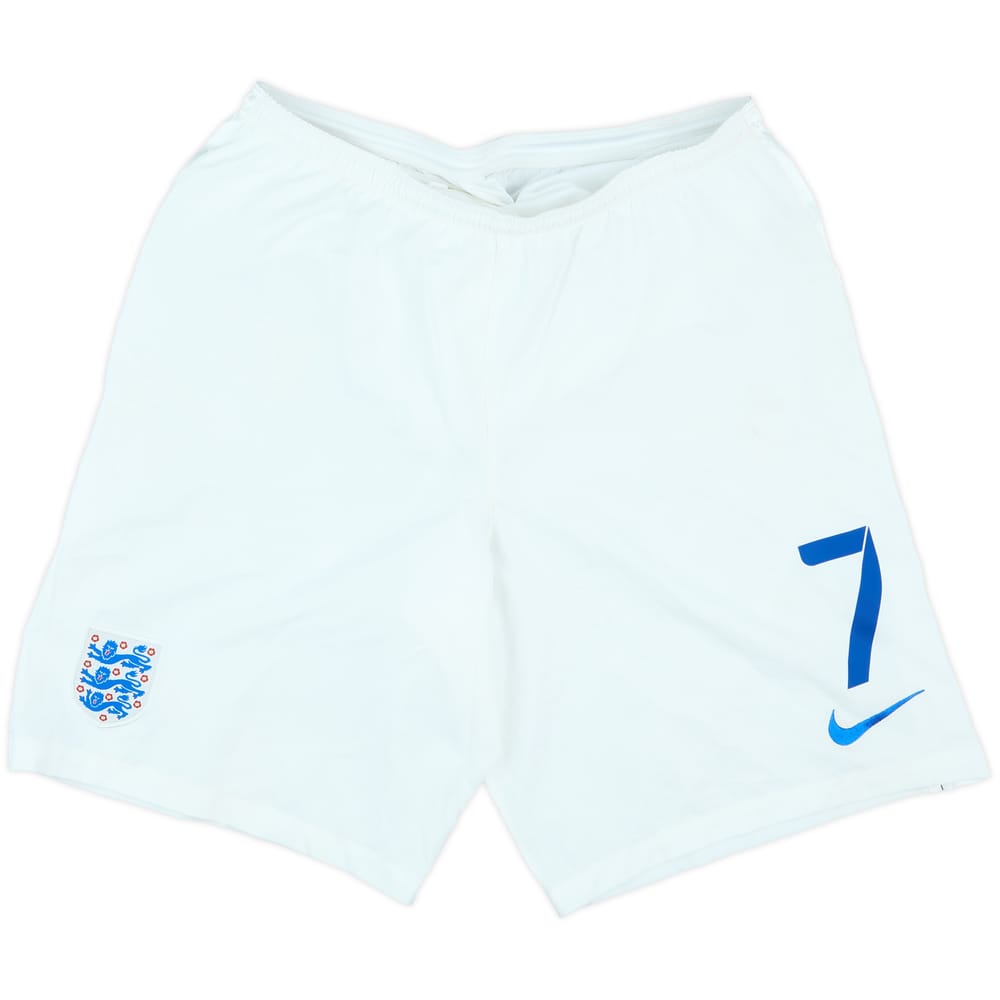2014-15 England Player Issue Home Shorts #7 - 5/10 - (L)