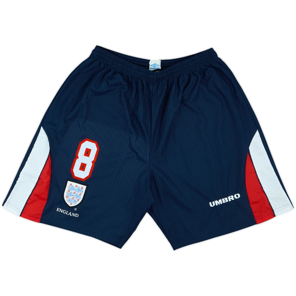 1997-99 England Player Issue Home Shorts #8 - 8/10 - (XXL)