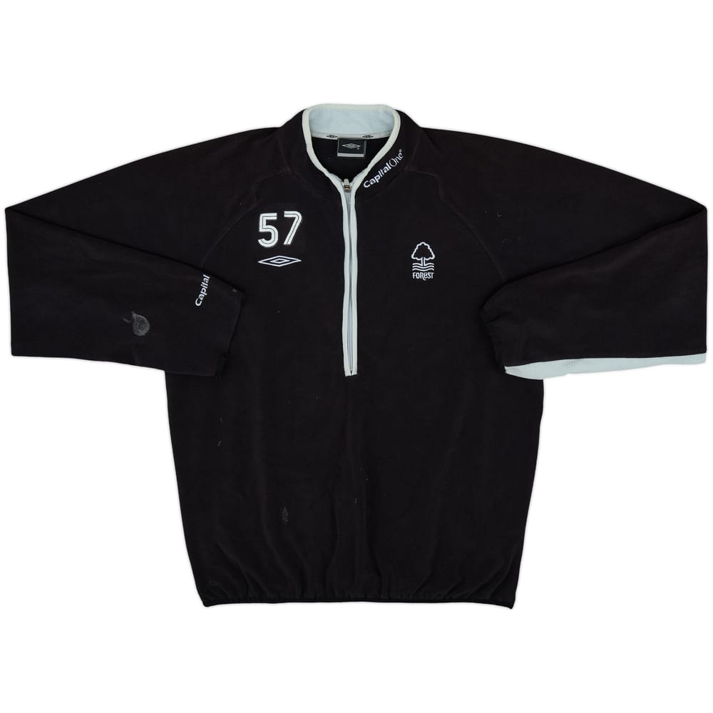 2006-07 Nottingham Forest Player Issue Umbro 1/2 Zip Fleece Jacket #57 - 8/10 - (L)