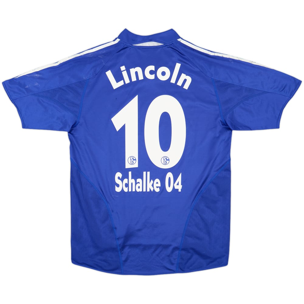 2004-05 Schalke Home Shirt Lincoln #10 - 4/10 - (M)