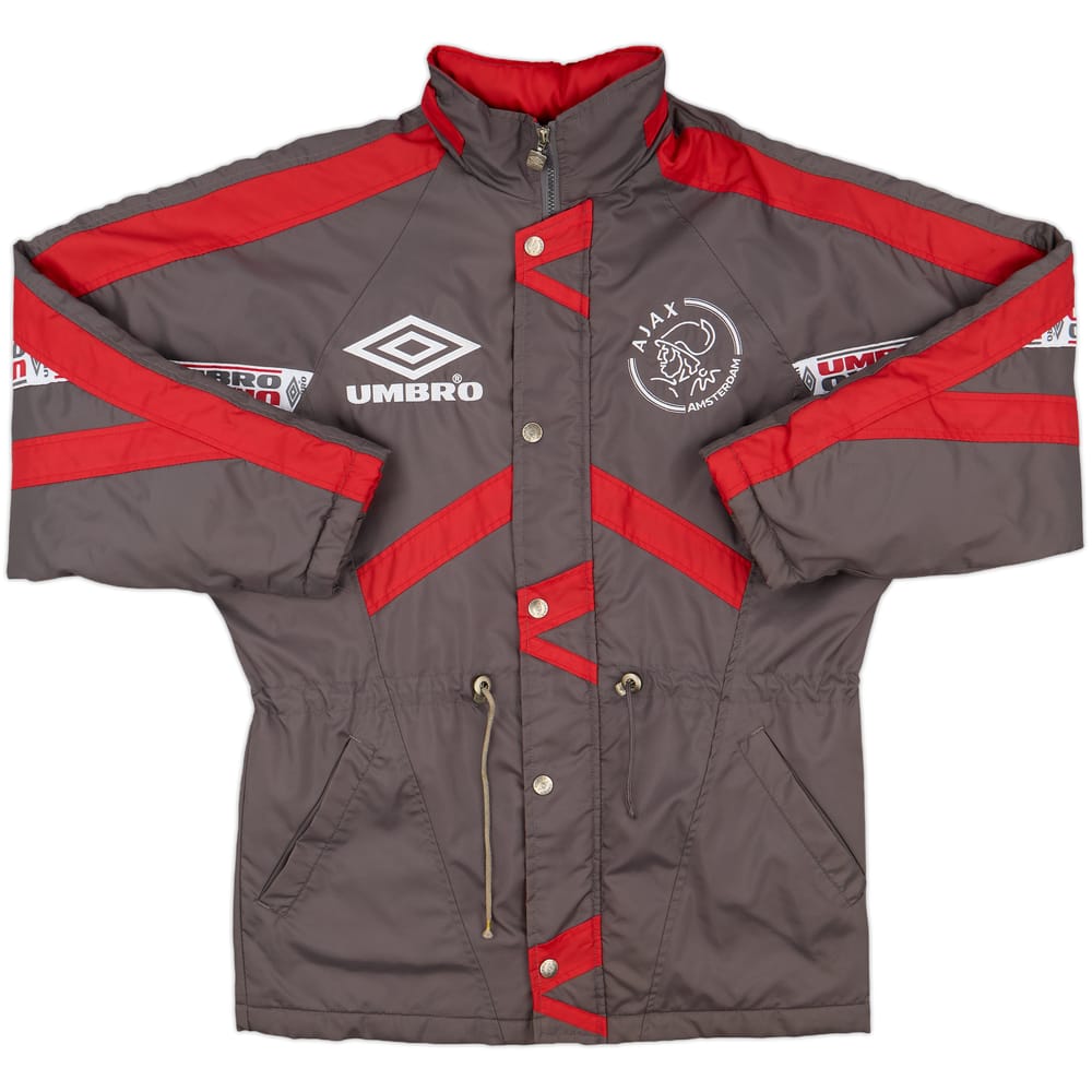 1995-96 Ajax Umbro Padded Bench Coat - 9/10 - (XL.Boys)