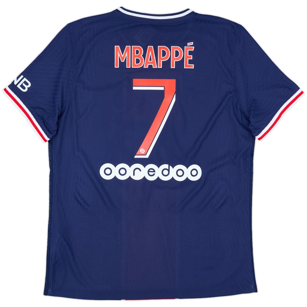 2020-21 Paris Saint-Germain Authentic Home Shirt Mbappe #7 (L)