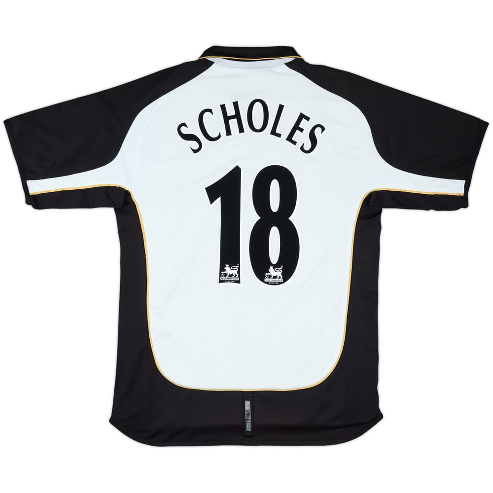 2001-02 Manchester United Centenary Away/Third Shirt Scholes #18 - 5/10 - (L)