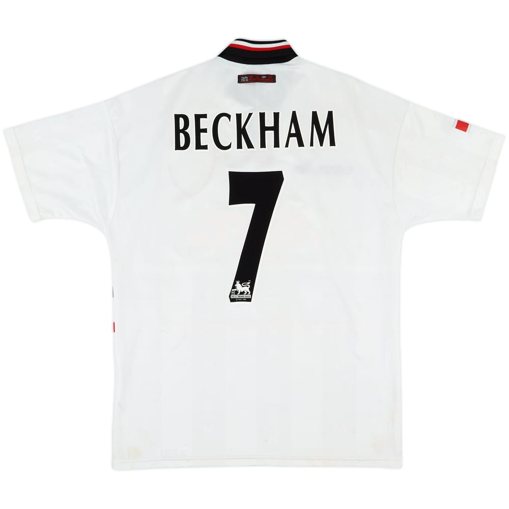 1997-99 Manchester United Away Shirt Beckham #7 - 7/10 - (L)