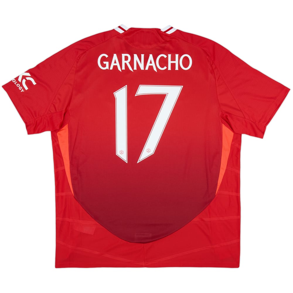 2024-25 Manchester United Authentic Home Shirt Garnacho #17 - 10/10 - (XXL)