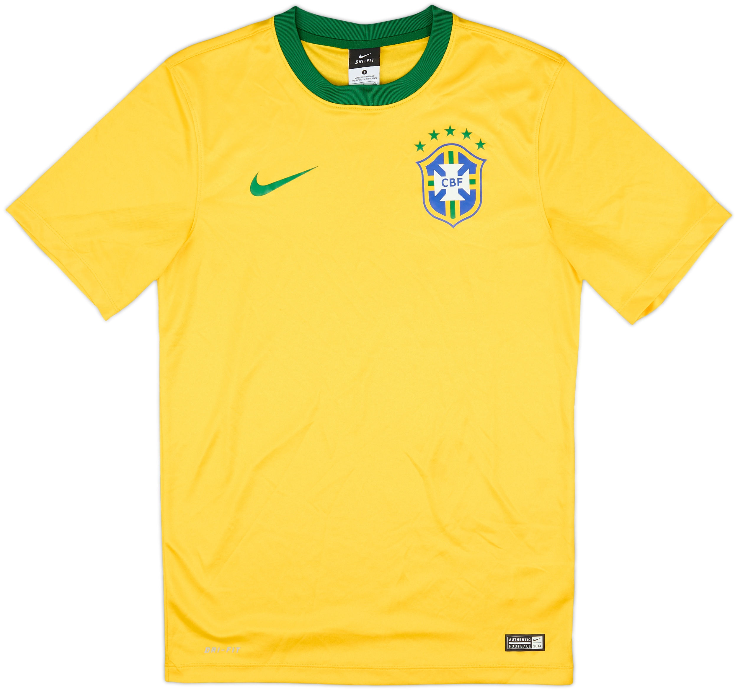 2014-15 Brazil Basic Home Shirt - 8/10 - (S)